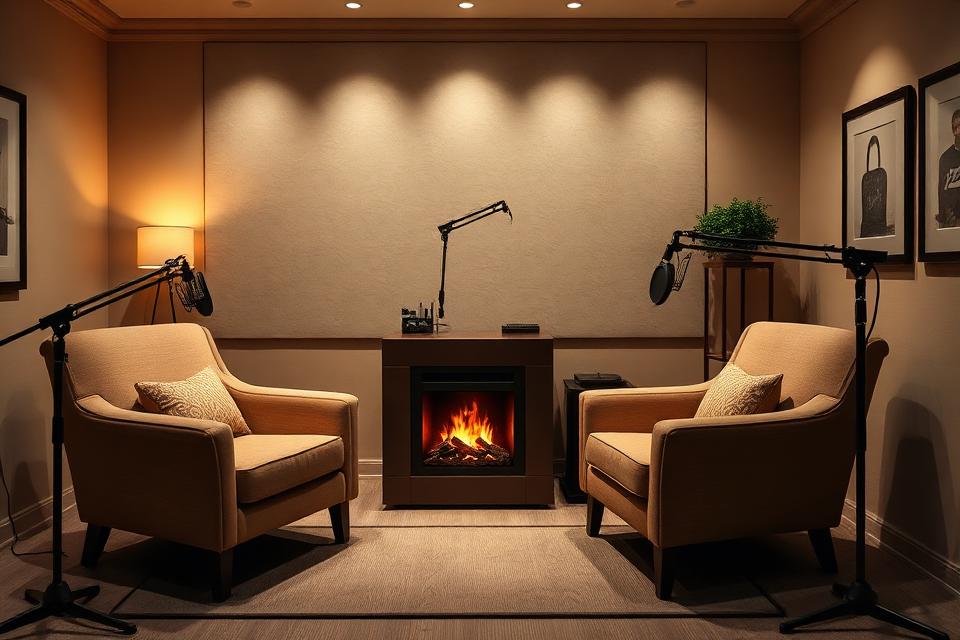 Nest podcast studio in Dubai